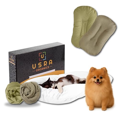 USRA Cotton Orthopedic Pet Bed Gift Set 28x20