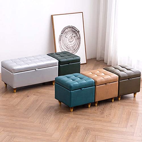 Repose-pieds de rangement pour optimiser l'espace des petits salons