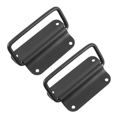 PENIKOKO 2個 ステンレス製折りたたみ式ツールボックスプルハンドル 頑丈で耐久性のある木箱 収納キャビネット用取っ手 シンプルモダンデザ