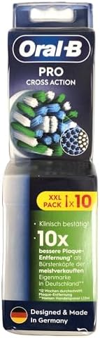 Oral-B Pro Cross Action Replacement Brush Heads, 10 Count (XXL Pa...
