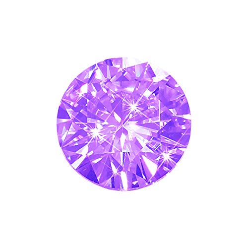 Zircon violet 8 mm taille zircon cubique pour création bijoux