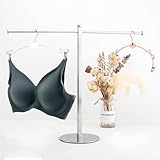 Mollytek Bra Display Stand Rack T Shaped Underwear Display Stand for Retail Store Countertop Bra Display Stand Tabletop Underwear Organizers for Vendors Photos