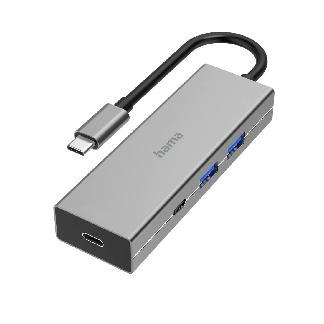 Hama USB-C Hub, 4 Ports, 2X USB-A, 2X USB-C, USB 3.2 Gen1, 5Gbps