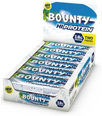 Bounty Protein Bar – Milk Chocolate & Coconut, 12 × 52g – 18g Protein, High‑Protein Snack for Gym, Work & On‑the‑Go