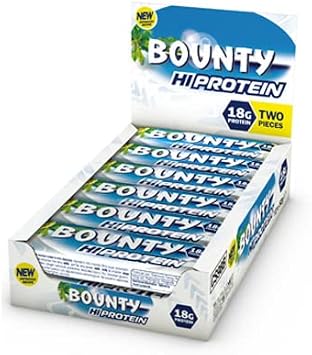 Bounty Protein Bar – Milk Chocolate & Coconut, 12 × 52g – 18g Protein, High‑Protein Snack for Gym, Work & On‑the‑Go