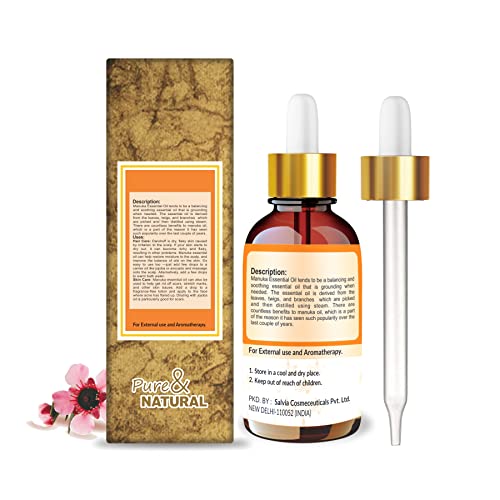 Image of Crysalis Manuka (Leptospermum Scoparium) | 100% Pure & Natural Undiluted Essential Oil | Steam Distilled Oil for Skincare & Hair care- 15Ml With Dropper