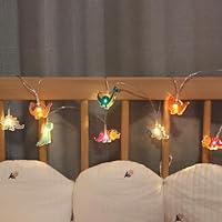 GUOCHENG Cute Dinosaur String Lights, 2M 10LED Toy Super Fun Dinosaur Light Strings, Battery Operated Dino Lights for Indoor Children Bedroom Nursery Decor(Dino)