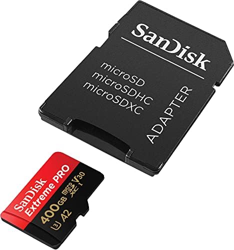 SANDISK - CARDS EXTREME PRO MICROSDXC 400GB+SD ADAPTER 200MB/S 140MB/S A2 C10 V