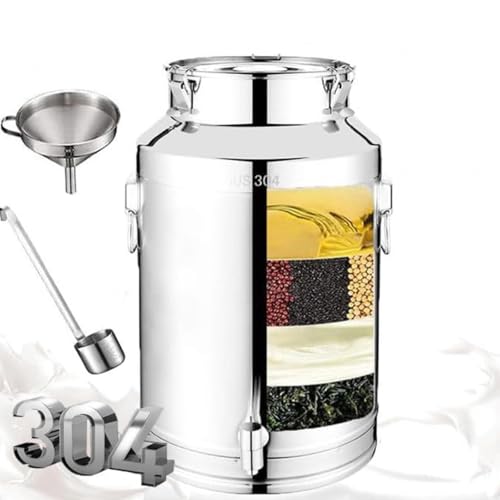 cubo de acero inoxidable con grifo lechera acero inoxidable con tapa Cubo para Vino/Recipiente para lácteos/bidón de Leche/Jarra con Tapa Sell,Capacity-120Liters