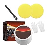 Figpade Car Leather Cleaner And Conditioner,Waterproof Mink Oil for Leather Boots Kit with 3.52 Oz Leather Shoe Cleaner,2 Sponge,1 Brush,Restore Boot Oil for Car Seats,Steering Wheels