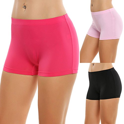 Image of Ekouaer Boyshort Panties Women's Soft Underwear Briefs Invisible Hipster 3 Pack Or 4 Pack Seamless Boxer Brief Panties S-XXL