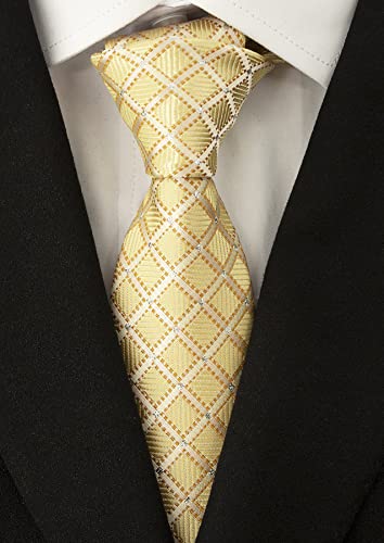 Image of Men's Necktie Classic Silk Tie Woven Jacquard Neck Ties 9 PCS