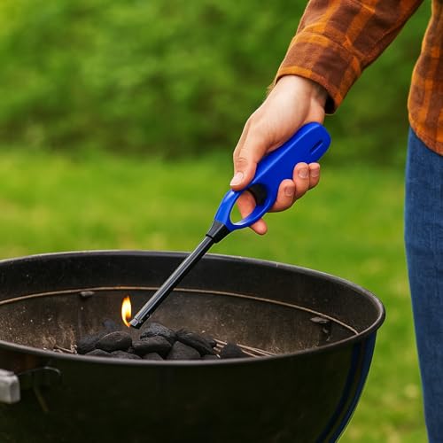 Encendedor multipropósito recargable azul para barbacoa miniatura 2