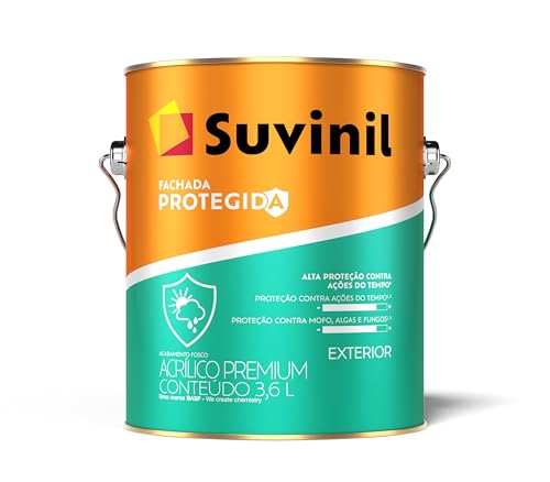 Tinta Acrílica Fosca Fachada Protegida Branco Neve 3,6L Suvinil