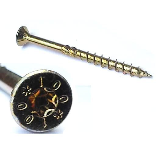 CS Countersunk Wood Screws Chipboard Construction Screws Yellow Torx Diameter 6.0-10.0