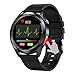 Smart Watch Bluetooth Fitness Health Tracker IP68 Étanche Moniteur de Fréquence Cardiaque/Sommeil 1.30" HD Plein Écran Tactile Sport Montre-Bracelet Calorie Step Counter pour Android iOS