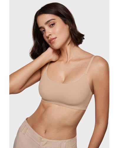 Image of INLYRIC Women's Inbarely Bralettes Cami Bras No Underwire Wireless Seamless Unlined Comfort Sports Bra
