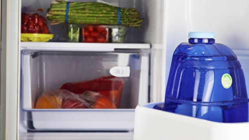Image of New Wave Enviro 1 Gallon Square BPA Free Water Bottle | Screw Top Lid | Space Saving Design | For Gym & Outdoor | Blue, Pack of 12
