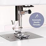 FEIYUE FYe330 Domestic Sewing Machine with Foot Pedal, Controllable Pedal Speed, 105 Stitch Applications, Powerful Servo Motor, Great for Beginners (White)