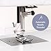 FEIYUE FYe330 Home Sewing Machine with Foot Pedal, Controllable Pedal Speed, 105 Stitch Applications, Powerful Servo Motor, Great for Beginners (White)