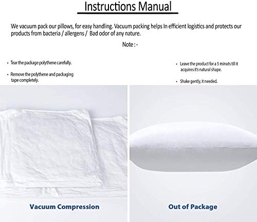 Image of Cloth Fusion Microfiber Satin Striped Cotton Cushion Filler Set of 5-16x16 Inches /Multicolor (Color as Per Availability)