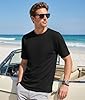 Cavva T Shirt for Men UPF 80+ Sun Protection Summer Short Sleeve Shirts Plain Tshirts Round Neck Moisture Wicking Fishing Hiking Tee Black 3XL #1