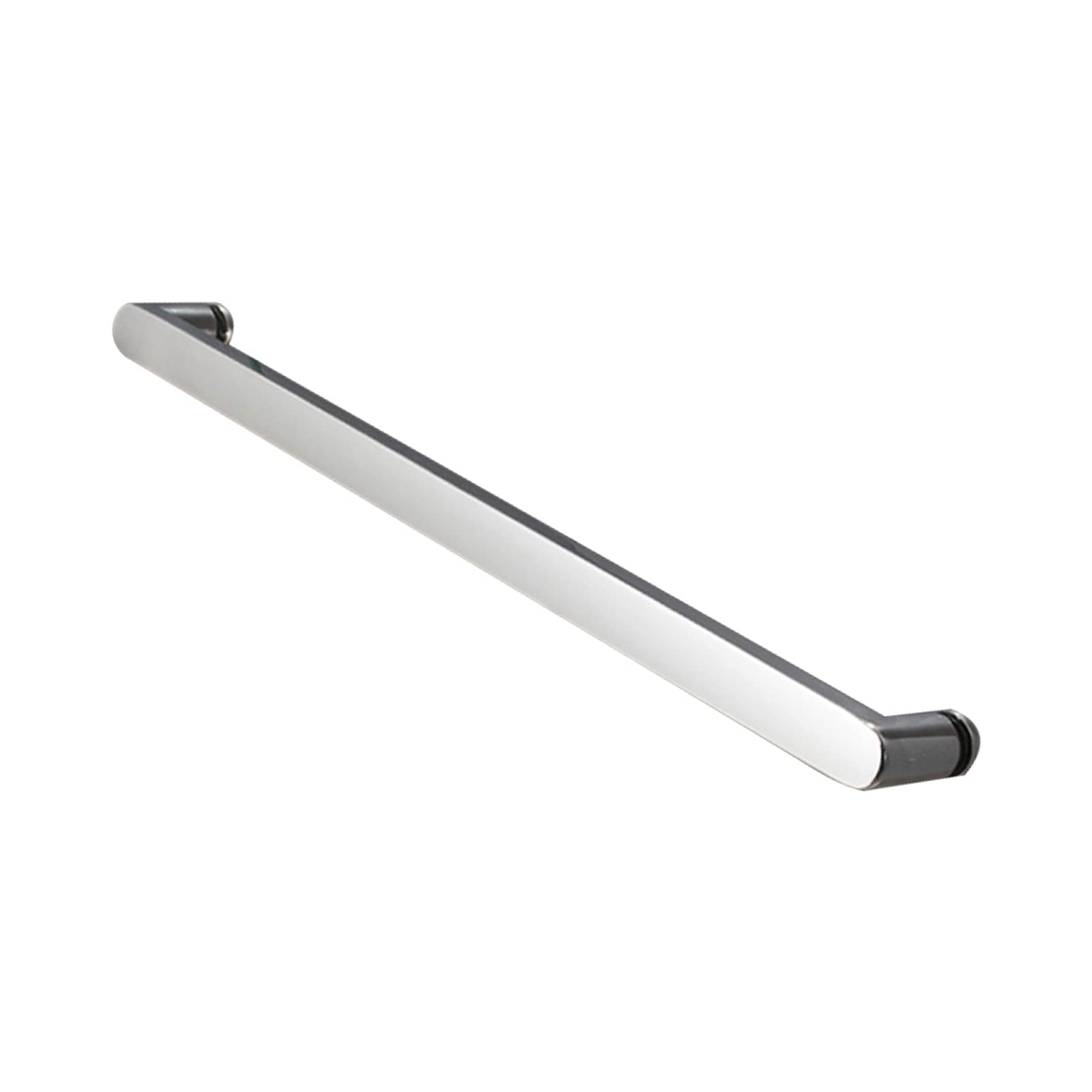 DAMSLY Bathroom Door Handle Stainless Steel, Interior Shower Screen Grab Bar Knob Polish Chrome Single Side Door, Push and Pull Door Handle with Accessories (Size : 440mm-470mm)