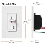 Lutron Skylark LED+ Dimmer Switch, Slide Dimmer, Single Pole/3-way - Image 3