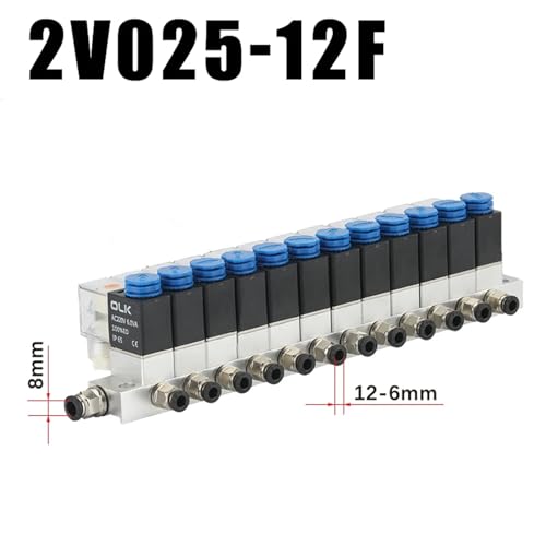 Électrovanne pneumatique 2V025-08 vanne de commande d'air comprimé 2 voies 12V 24V 220V - 3