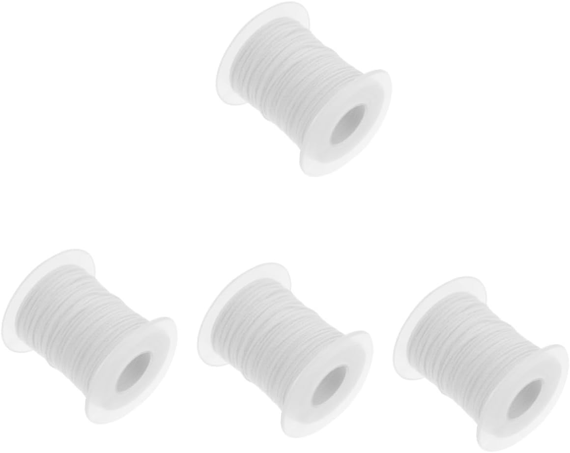 4rolls Candle Wick Spool Feet of Wicks for Candle Making for Pillars and for Your Projects