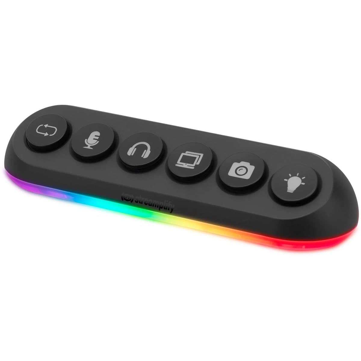 STREAMPLIFY HUB Deck 5 4X USB 3 0 1x USB 2 0 RGB 12V EU-Netzkabel - Schwarz