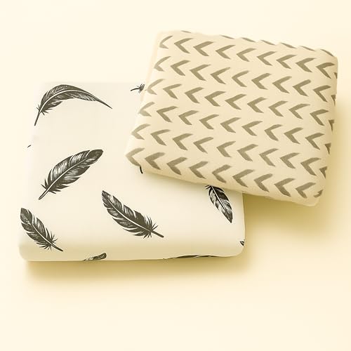 Image of Organic Cotton Muslin Pack of 2 Baby Bath Towel Cotton Cloth Premium Baby Washable, Reusable, Absorbent, Extra Soft 120 X 120 Cm Grey Wing & Half Zig Zag (Minor Manufacturing Irregularity)