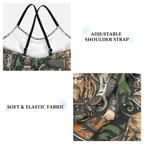 Girls Swimsuits 1 Piecing Bathing Suit Girl Toddler Swim Suit for Girls Beach Swimwear 3T Viking Colorful Vintage Pattern3