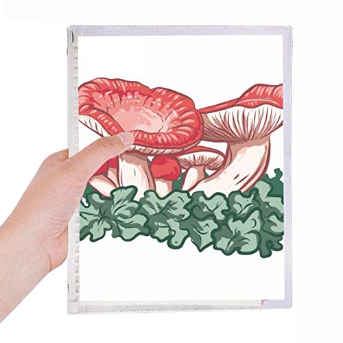 Carnet à spirale champignon rouge A5 pour vos notes quotidiennes