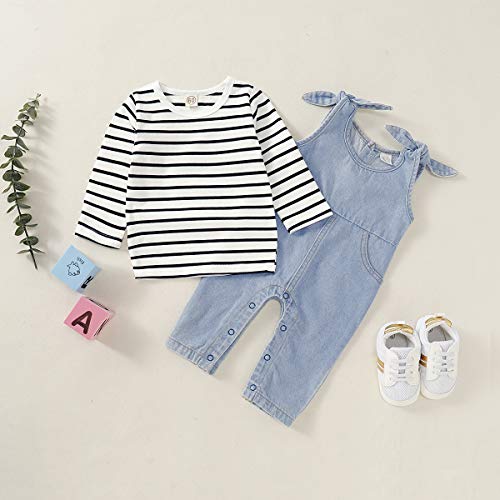 Image of Toddler Baby Girl Clothes Baby Christmas Outfit Long Sleeve Shirt Santa Pants Set Baby Girl Christmas Outfit