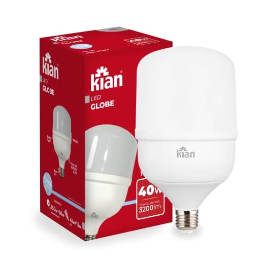 Lâmpada Led Globe Kian Alta Potência Base E-27 40W 6,5K Bivolt