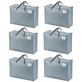 Matériau durable et résistant à l’eau – Fabriqué à partir d'un matériau unique, de haute qualité, résistant à l’eau et enduit de polypropylène tissé, conçu pour durer. Le matériau de haute qualité et durable protège le contenu du sac de demenagement pliable de l'humidité, de la poussière ou d'autres dégradations lors du stockage. Nettoyage facile à l'aide de lingettes.