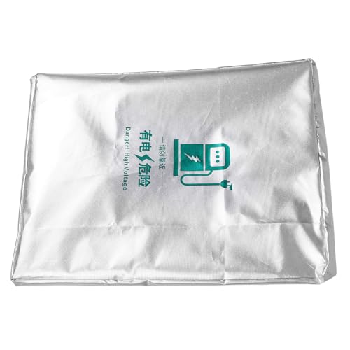 IMIKEYA Housse de Protection Étanche Protection Pluie et Soleil Argenté en Tissu Oxford Épaissi pour Borne de Recharge Électrique pour Port de Charge en Extérieur