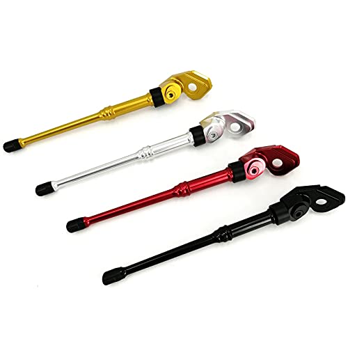 Pies de apoyo ajustables para bicicleta de aluminio resistente y soporte plegable 8