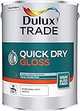 Dulux Trade Quick Dry Gloss 5L - Pure Brilliant White