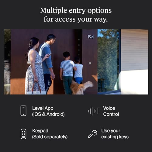 Level Bolt (Matter) Smart Deadbolt – Make Your Lock Smart Without Changing Keys or Hardware – Matter-Over-Thread, Keyless Entry & Remote Access via Apple Home, Google Home, Alexa, and for SmartThings thumbnail 5