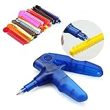 Orthodontic Braces Kit - Ligature Gun Dispenser Tools and Multicolor Elastic Braces Rubber...