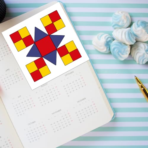 BEUNITONE Modelo de estêncil de círculo de metal, quadrado, estêncil de metal, modelo geométrico par