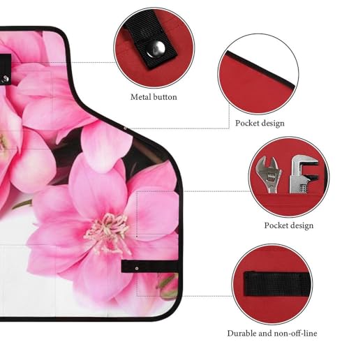 Delantal de trabajo con 8 bolsillos ajustable unisex miniatura 3