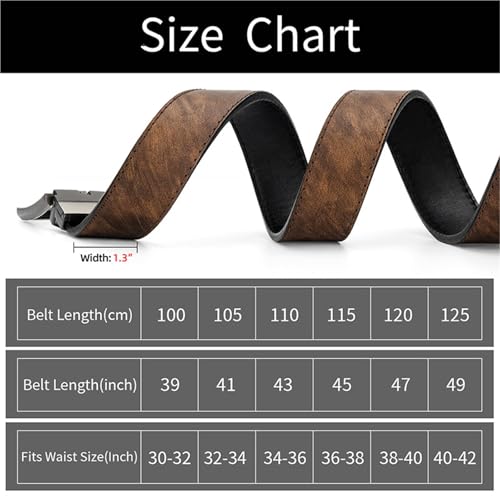 Reversible Leather Belts For Men For Trousers Men's Waist Belt3