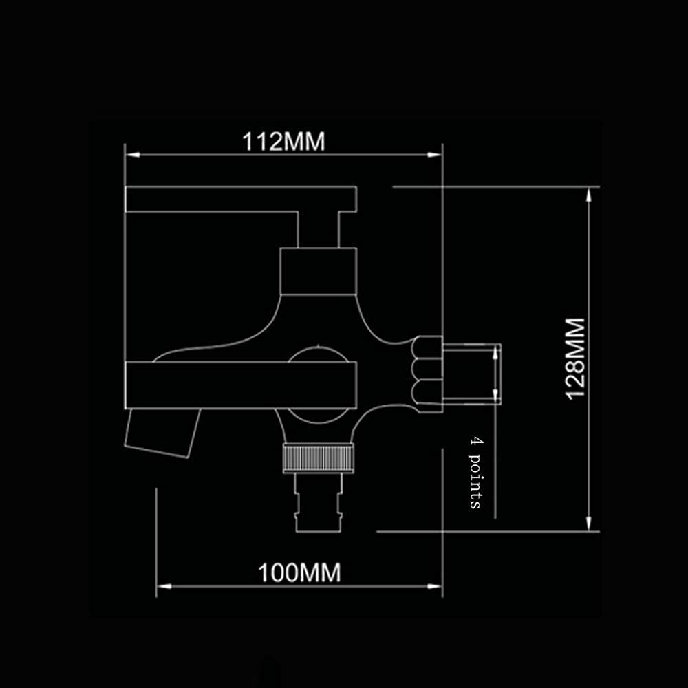 Kran z dyszą wodną do mycia Hine, 4 punkty, szybkie otwieranie