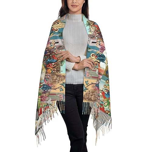 Tassel Scarf Wrap Shawl for Women Ladies Fall and Winter Evening Dresses Scarves Unique Christian Gifts2