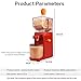 Electric Peanut Butter Maker Machine, 110V-220V Sesame Sauce Nut Grinder, Small Portable Nut Butter Grinder with Non-Slip Base Hourglass Inlet, Easy to Clean for Home Kitchen
