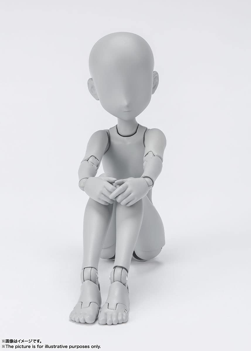 TAMASHII NATIONS - Body Kun Ken Sugimori Edition DX Set (Gray Color Version), Bandai Spirits S.H.Figuarts Action Figure