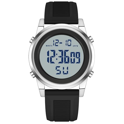 Image of Black Waterproof Digital Wrist Watches for Men Sports Mens Watch
